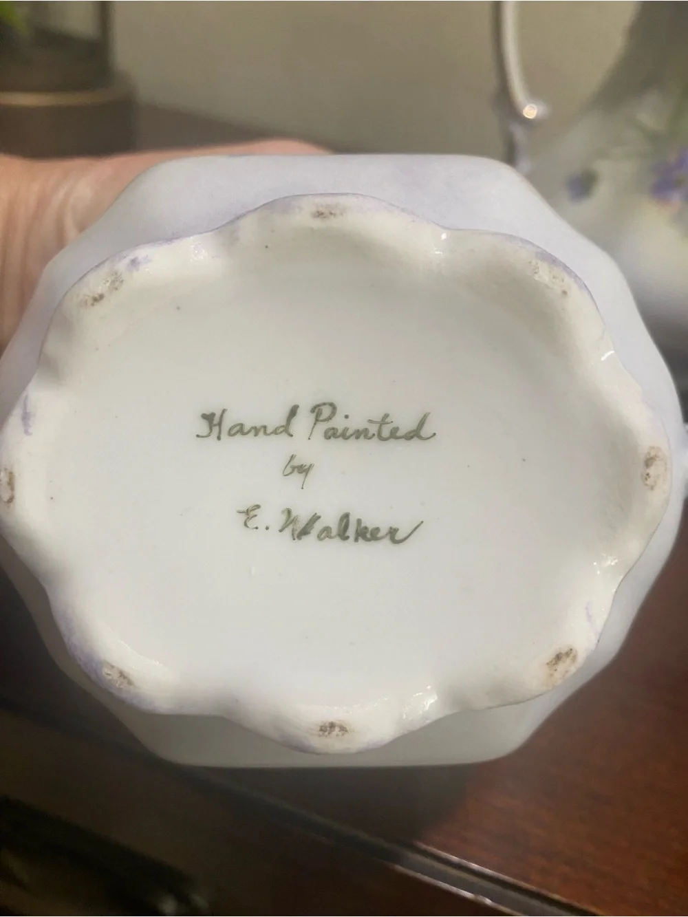 Vintage, Victorian Cottage core, Hand Painted Porcelain, 3 Piece Tea Serving Set